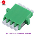 Adaptador estándar de fibra óptica de plástico LC Quad